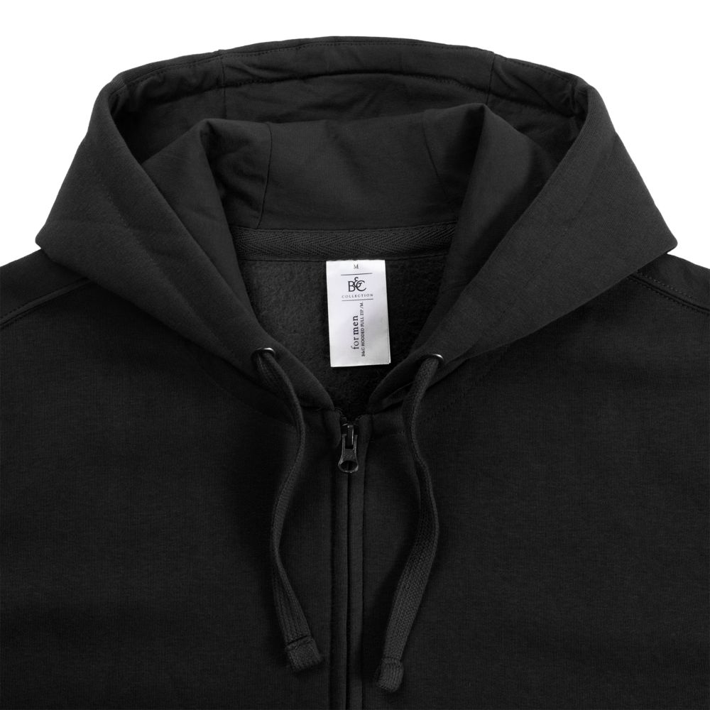 Толстовка мужская Hooded Full Zip черная, размер 3XL