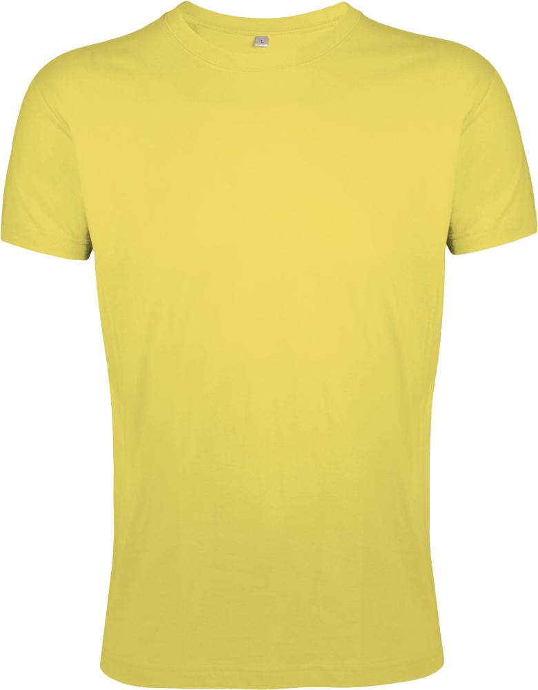 Футболка мужская приталенная Regent Fit 150 желтая (горчичная), размер XXL