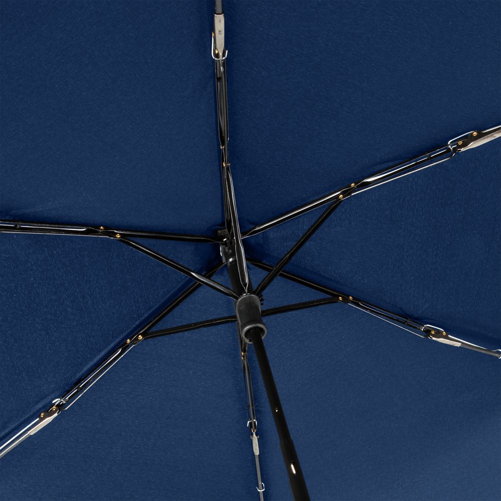 Зонт складной Mini Hit Flach, темно-синий