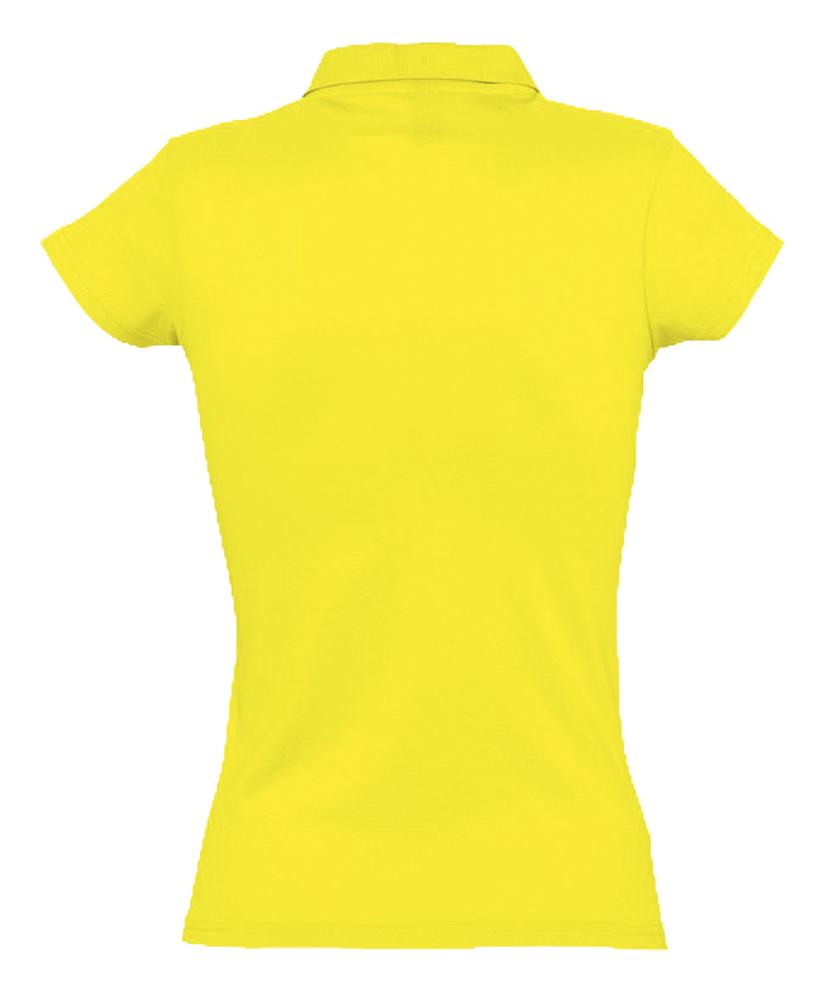 Рубашка поло женская Prescott women 170 желтая (лимонная), размер XXL