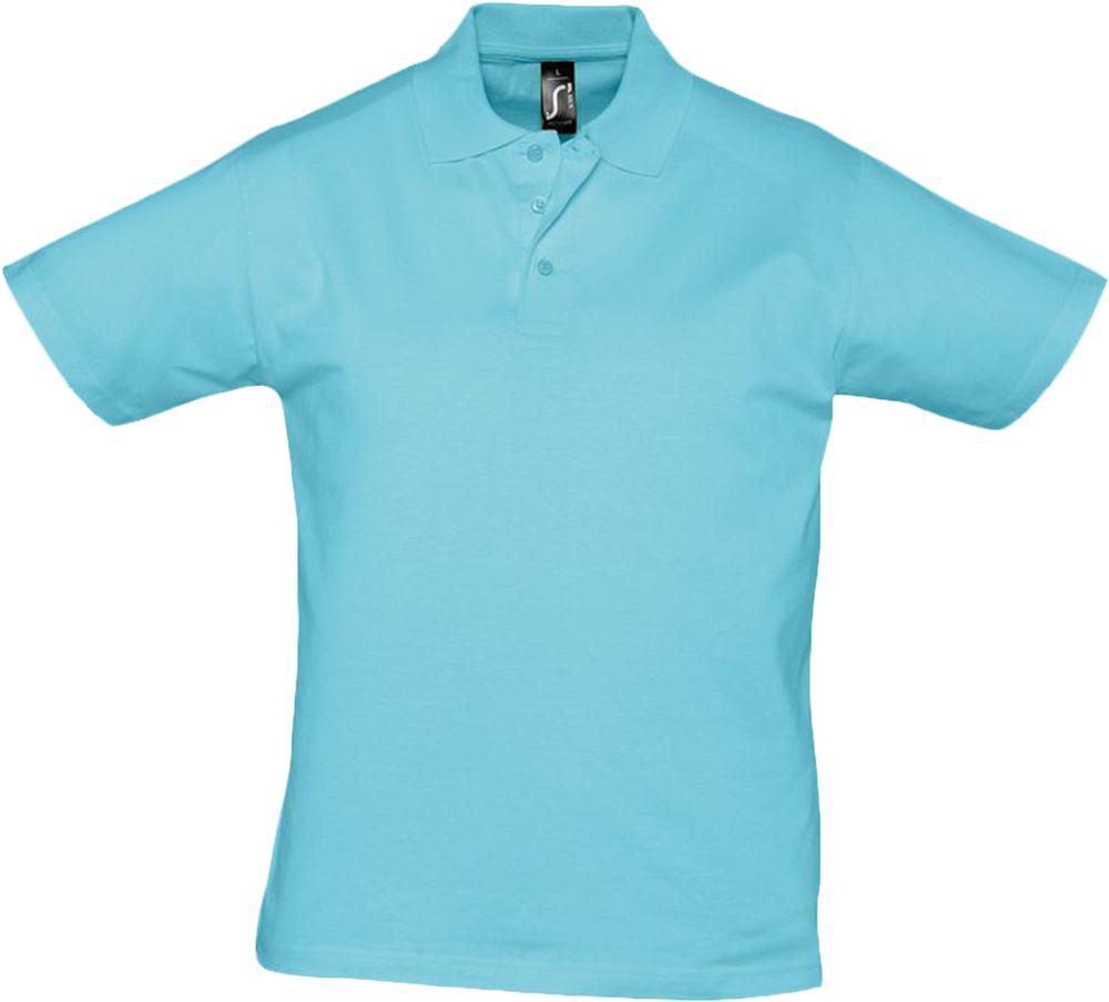 Рубашка поло мужская Prescott men 170 бирюзовая, размер 3XL