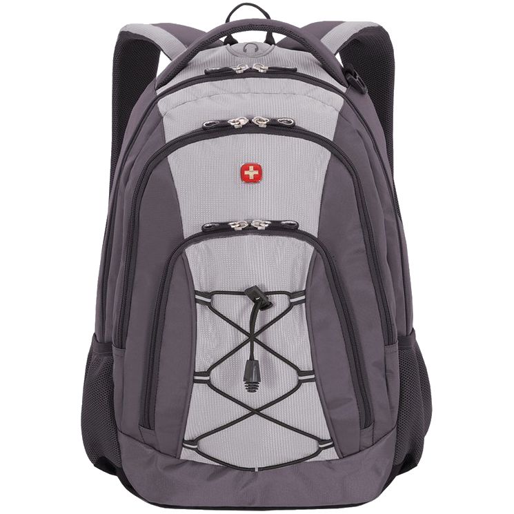 Рюкзак городской Swissgear, серый со светло-серым