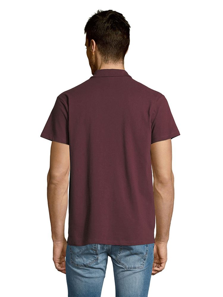 Рубашка поло мужская Summer 170 бордовая, размер XXL