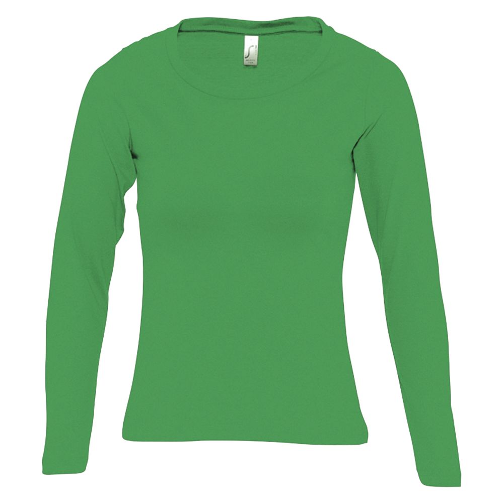 Футболка женская с длинным рукавом Majestic 150, ярко-зеленая, размер XXL