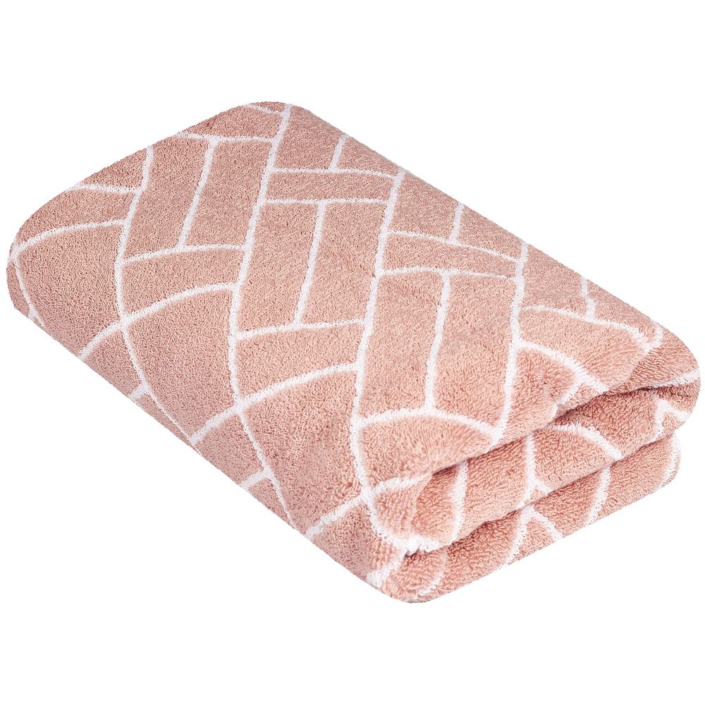 Полотенце махровое Tiler Large, розовое