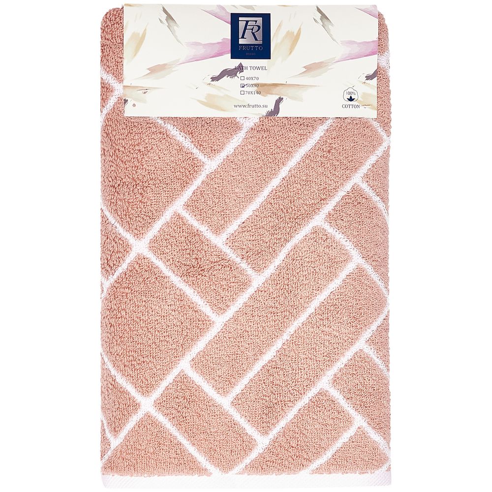 Полотенце махровое Tiler Medium, розовое