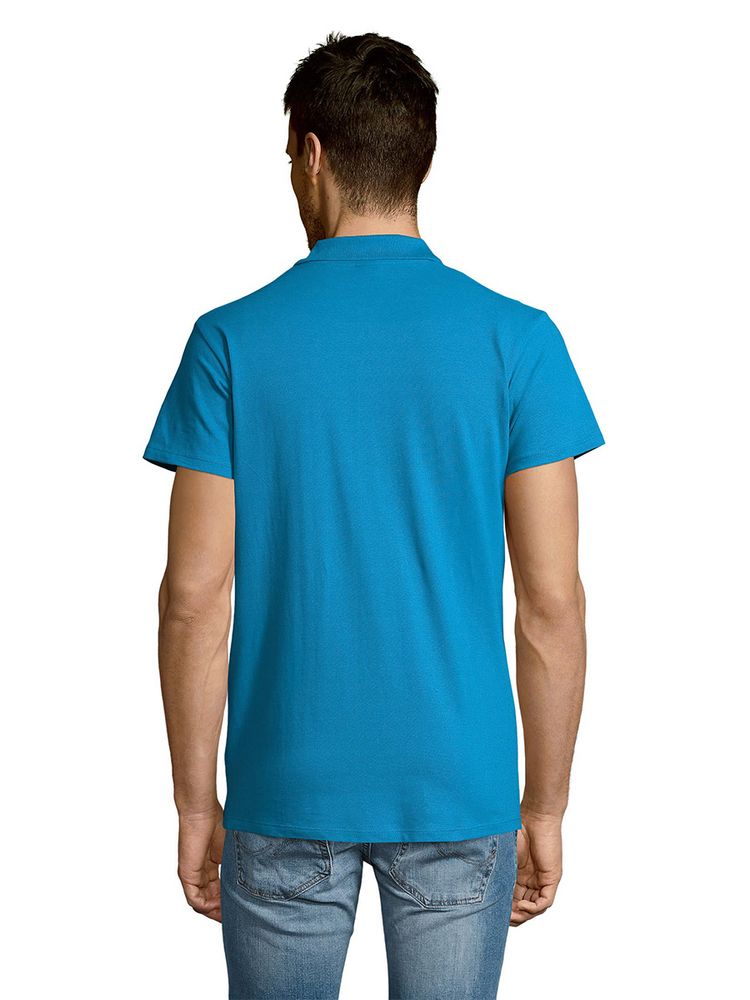 Рубашка поло мужская Summer 170 ярко-бирюзовая, размер XXL
