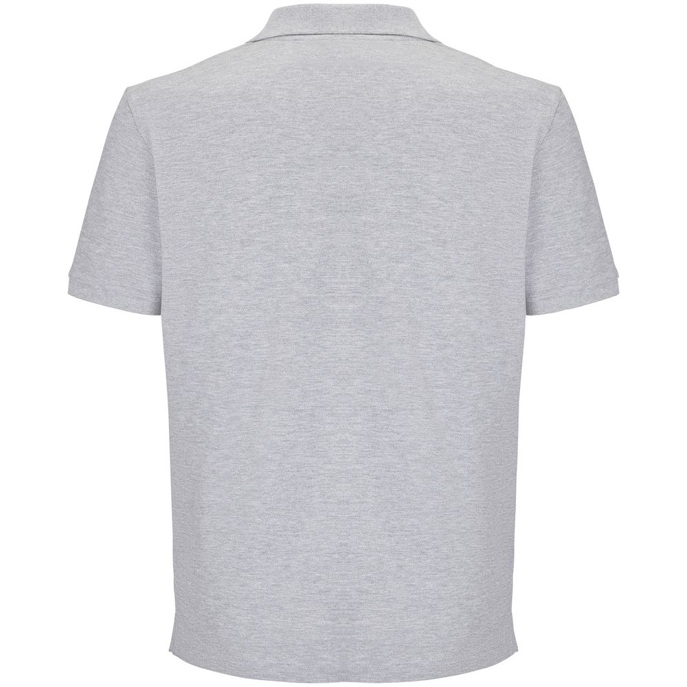 Рубашка поло унисекс Pegase, серый меланж, размер 4XL