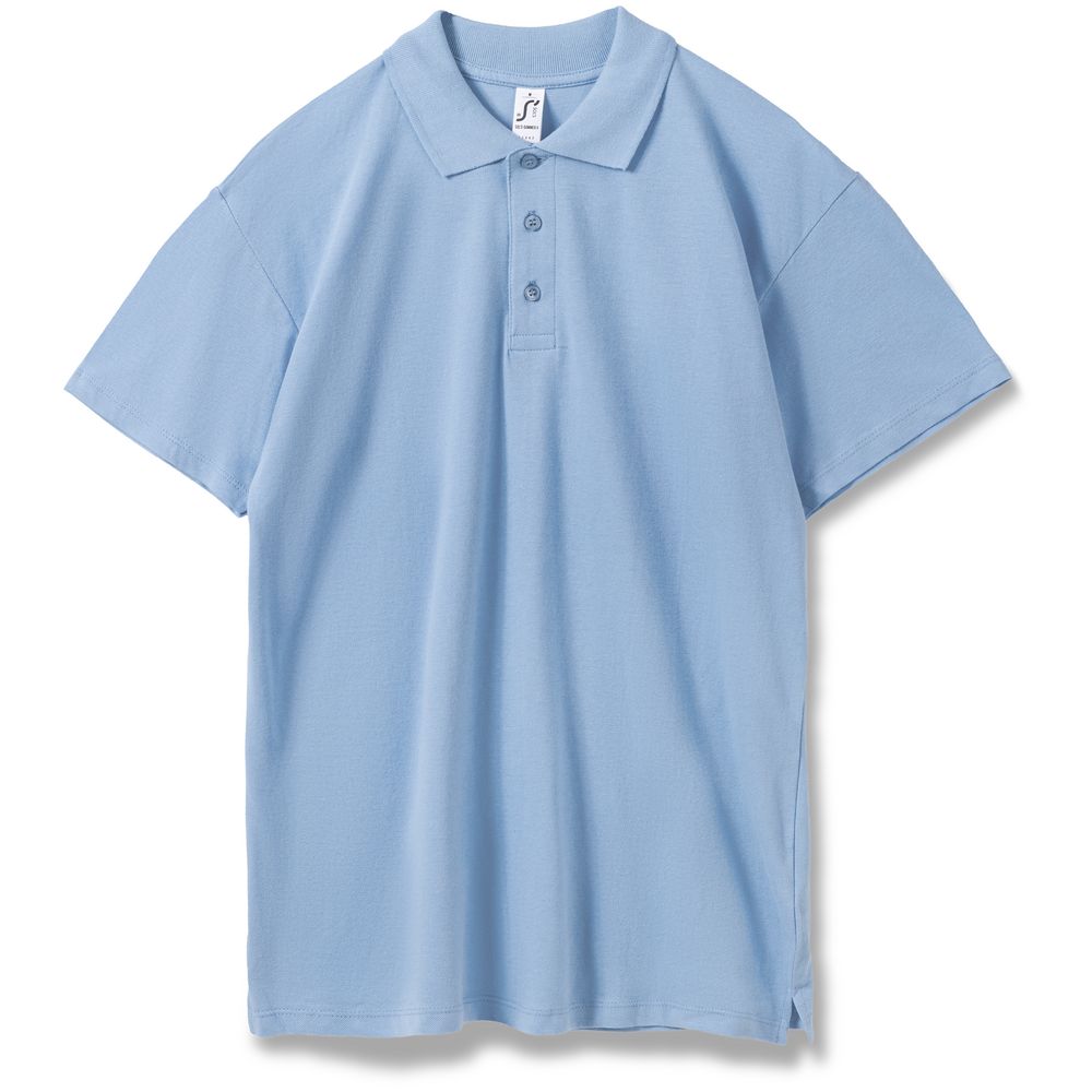 Рубашка поло мужская Summer 170 голубая, размер XXL