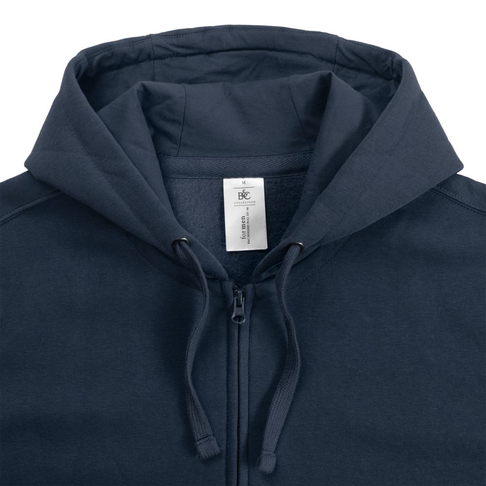 Толстовка мужская Hooded Full Zip темно-синяя, размер L