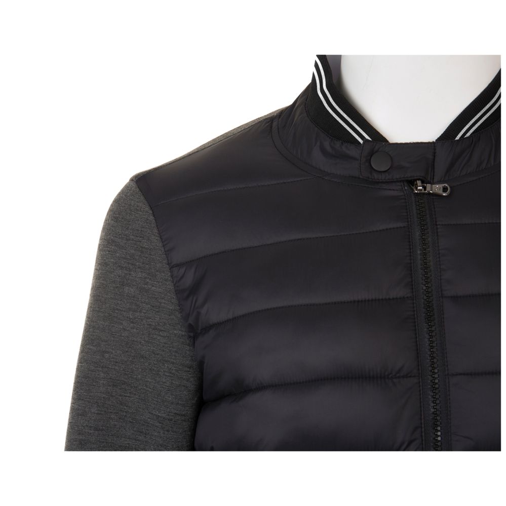 Куртка унисекс Volcano черный меланж/черный, размер 3XL