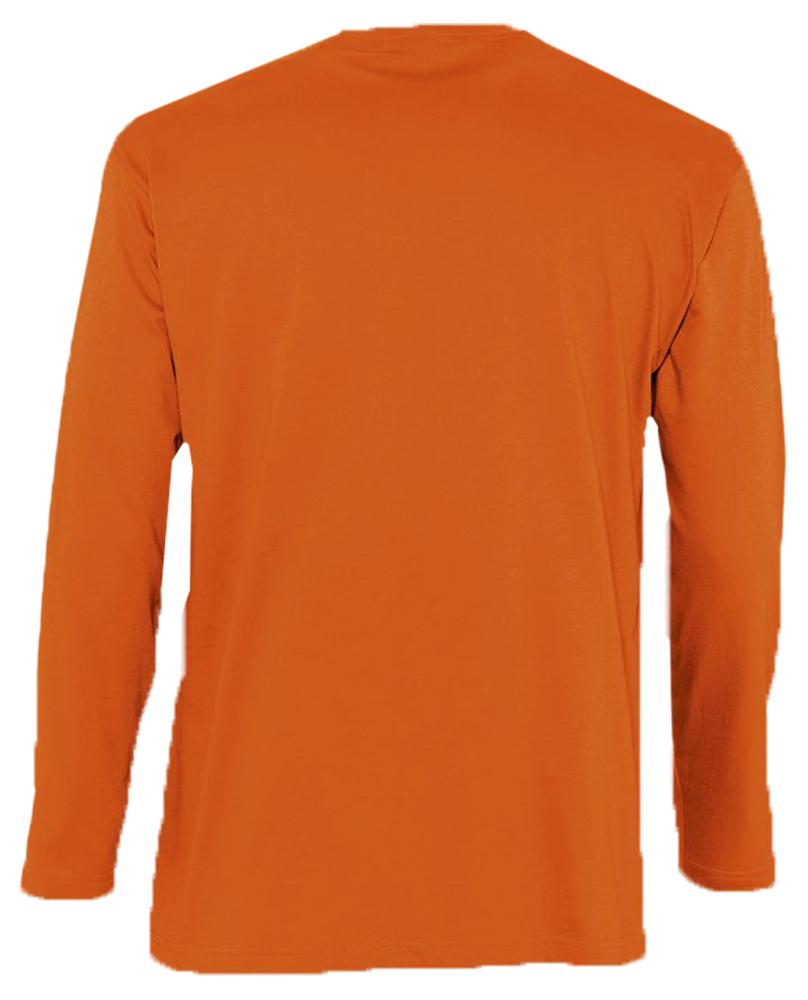 Футболка мужская с длинным рукавом Monarch 150 оранжевая, размер 3XL