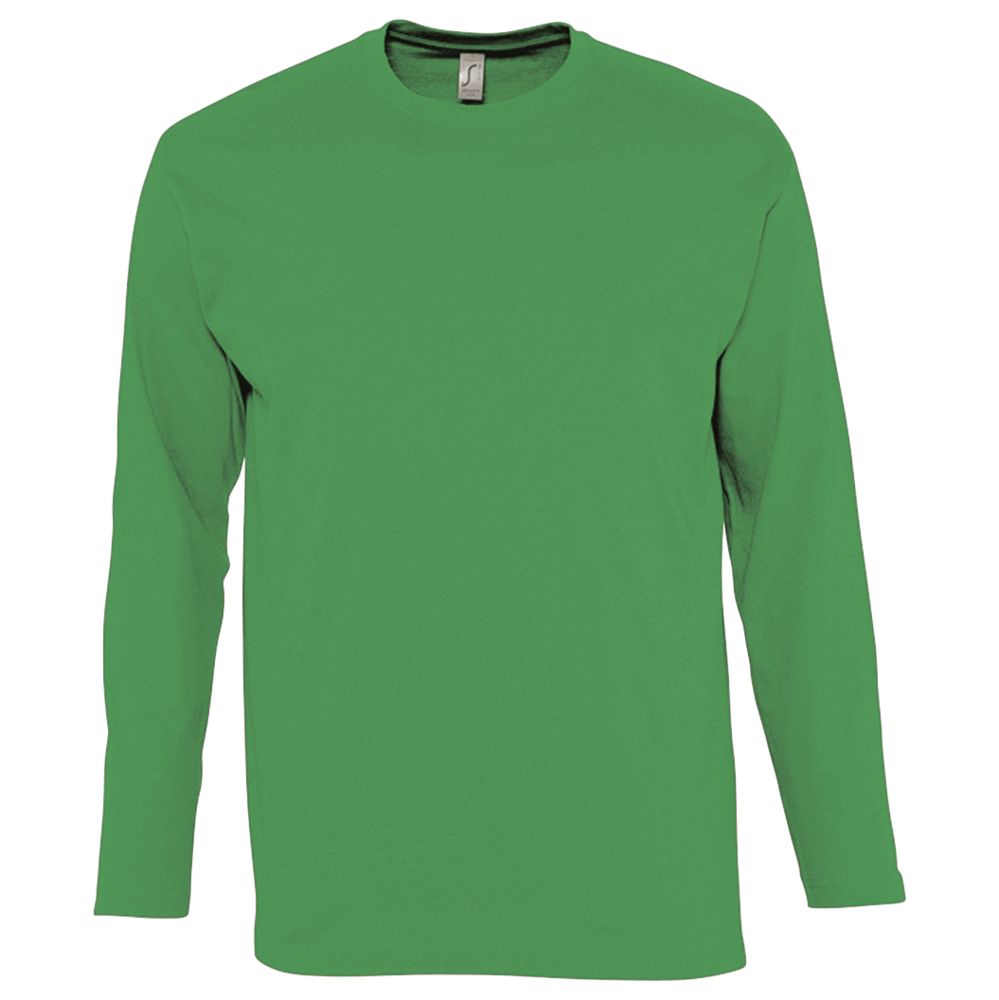 Футболка мужская с длинным рукавом Monarch 150, ярко-зеленая, размер 3XL