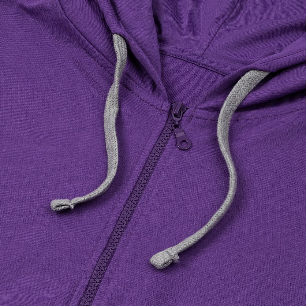 Толстовка на молнии с капюшоном Unit Siverga, фиолетовая, размер 4XL