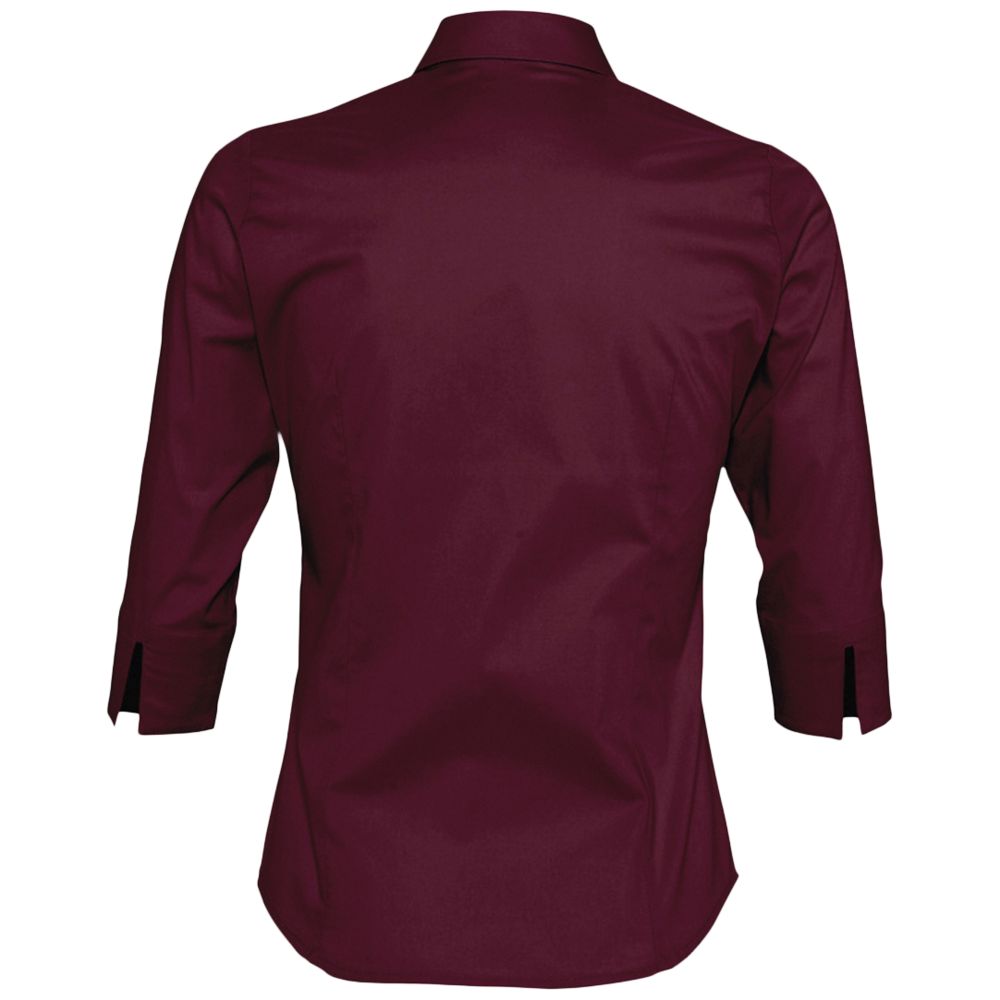 Рубашка женская с рукавом 3/4 Effect 140 бордовая, размер XXL