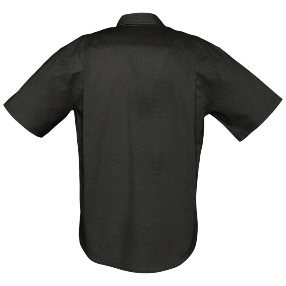 Рубашка мужская с коротким рукавом Brisbane черная, размер 4XL