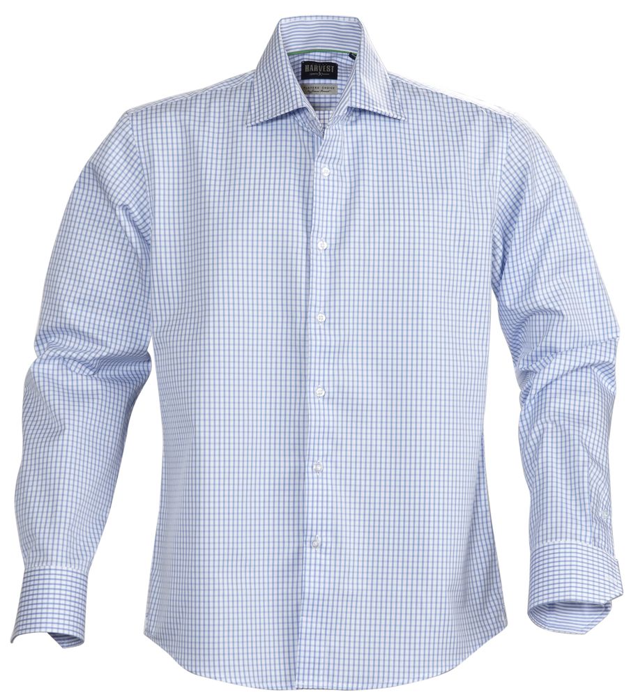 Рубашка мужская в клетку Tribeca, голубая, размер 3XL