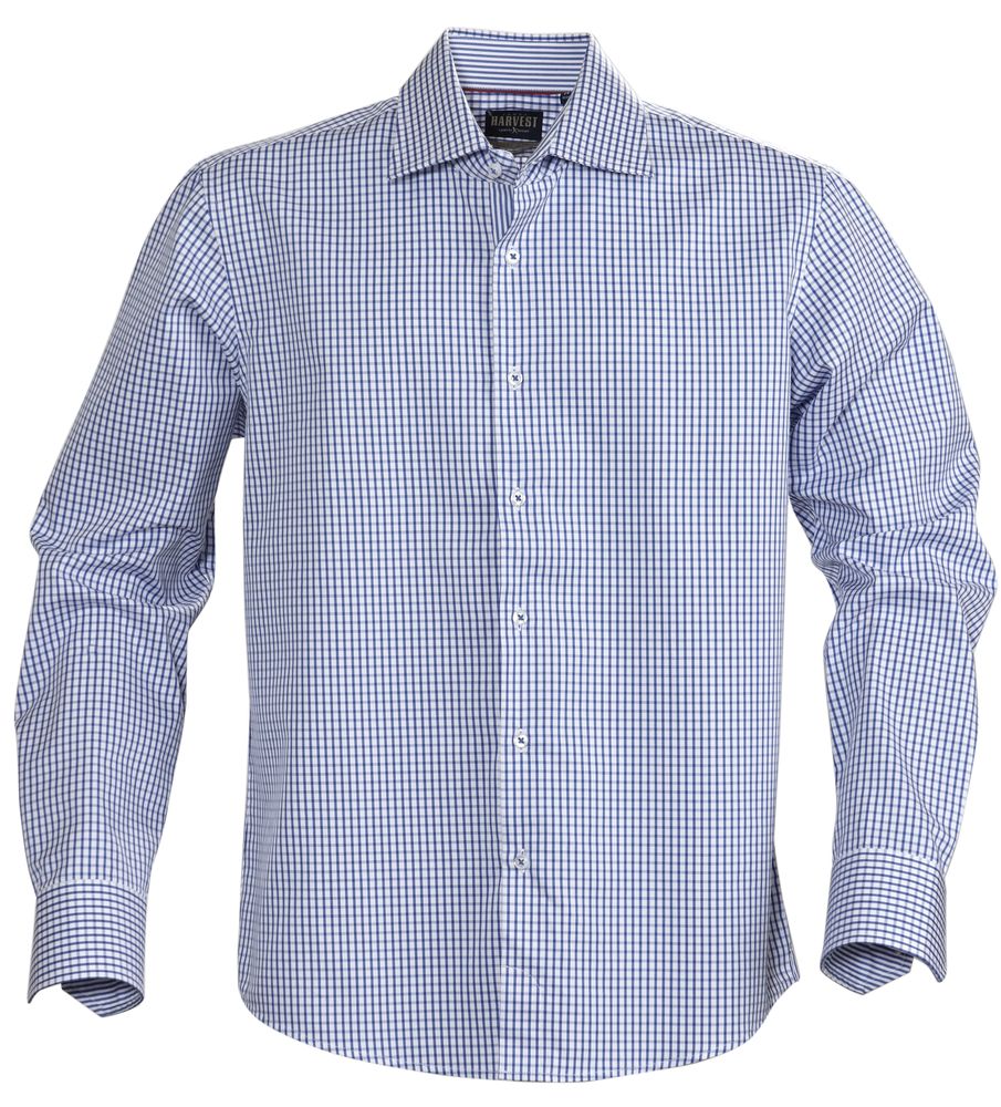 Рубашка мужская в клетку Tribeca, синяя, размер 3XL