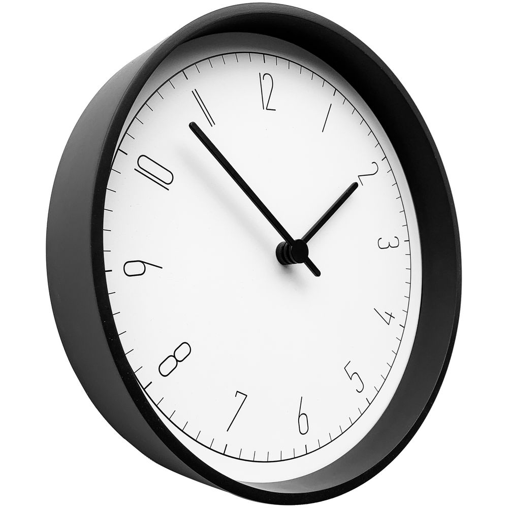 Часы настенные Onika, белые с черным