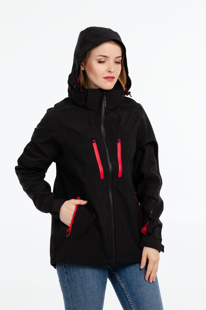 Куртка-трансформер женская Matrix черная с красным, размер XXL